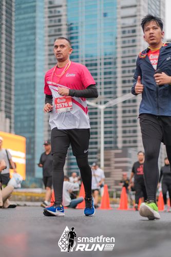 Race photo from Smartfren Run 2024