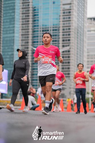 Race photo from Smartfren Run 2024