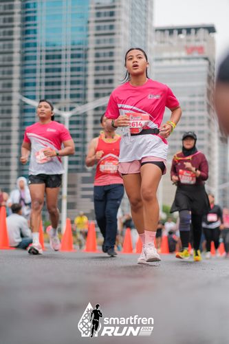 Race photo from Smartfren Run 2024