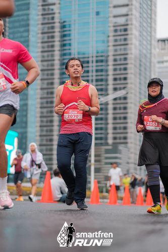 Race photo from Smartfren Run 2024