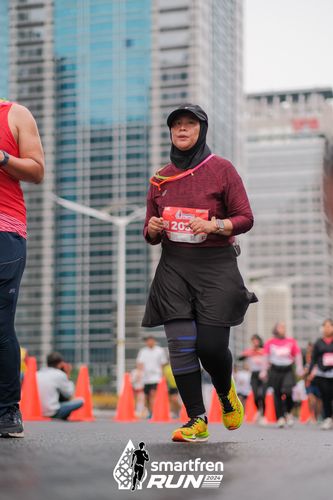 Race photo from Smartfren Run 2024