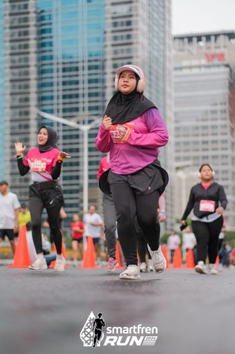 Race photo from Smartfren Run 2024