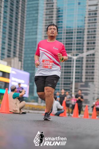 Race photo from Smartfren Run 2024
