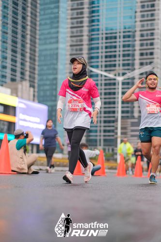 Race photo from Smartfren Run 2024