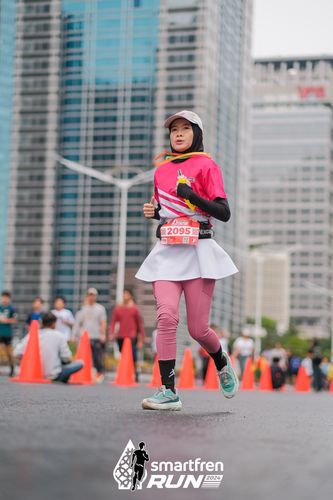 Race photo from Smartfren Run 2024