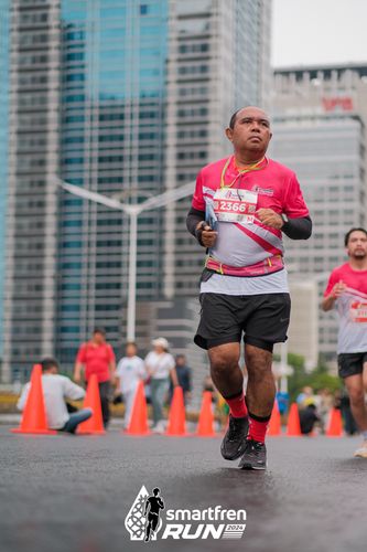 Race photo from Smartfren Run 2024