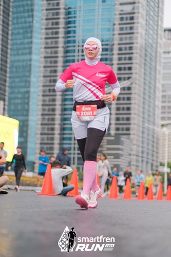 Race photo from Smartfren Run 2024