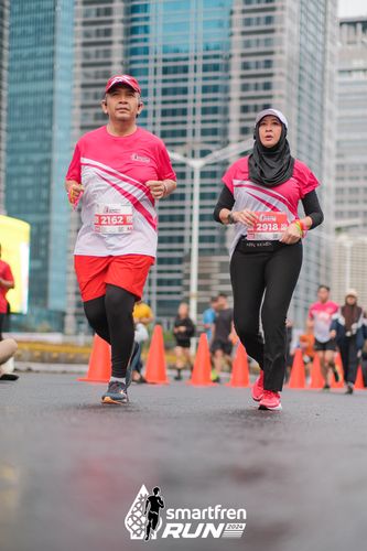 Race photo from Smartfren Run 2024
