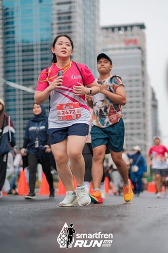 Race photo from Smartfren Run 2024