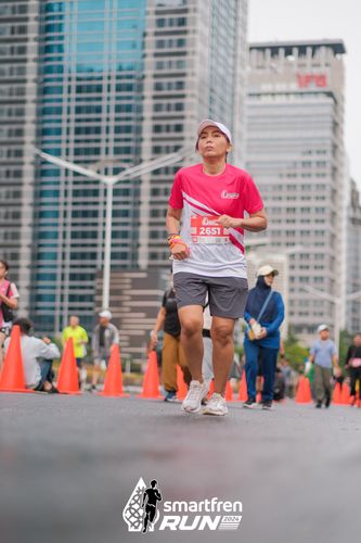 Race photo from Smartfren Run 2024