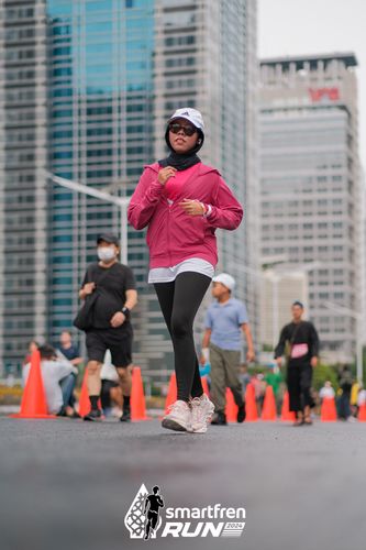 Race photo from Smartfren Run 2024