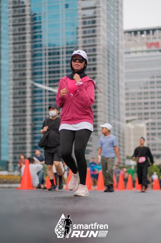 Race photo from Smartfren Run 2024