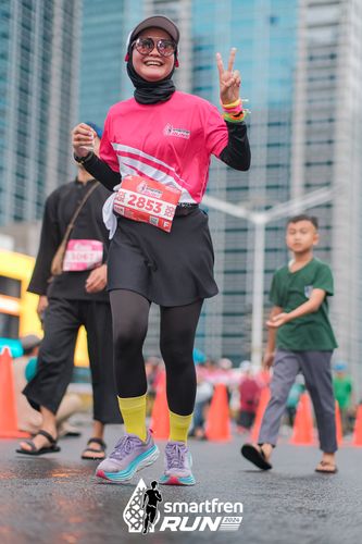 Race photo from Smartfren Run 2024