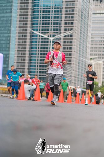 Race photo from Smartfren Run 2024