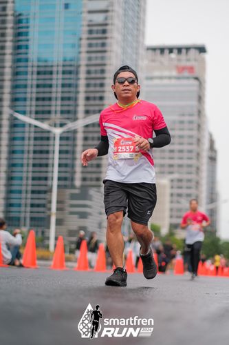 Race photo from Smartfren Run 2024