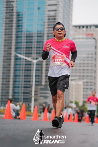 Race photo from Smartfren Run 2024