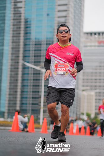 Race photo from Smartfren Run 2024