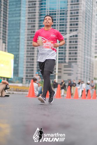Race photo from Smartfren Run 2024