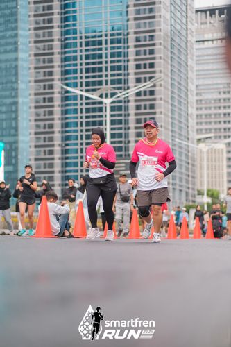 Race photo from Smartfren Run 2024