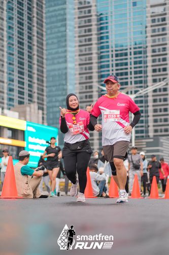 Race photo from Smartfren Run 2024