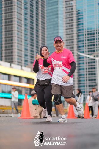 Race photo from Smartfren Run 2024