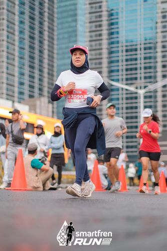 Race photo from Smartfren Run 2024