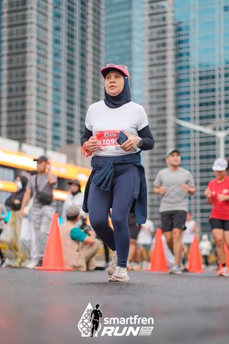 Race photo from Smartfren Run 2024