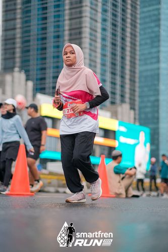 Race photo from Smartfren Run 2024