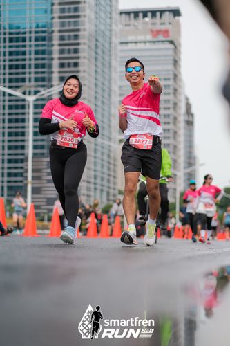 Race photo from Smartfren Run 2024