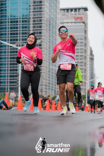 Race photo from Smartfren Run 2024