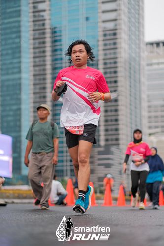Race photo from Smartfren Run 2024