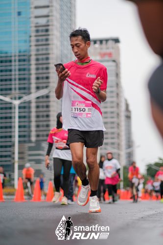 Race photo from Smartfren Run 2024