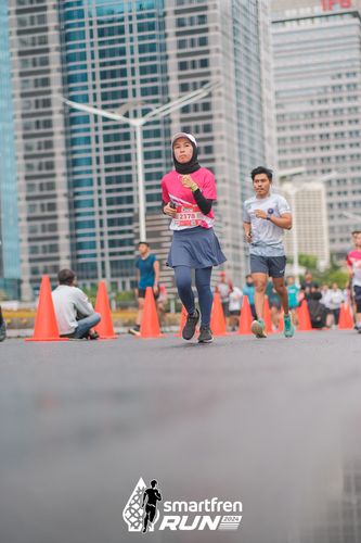 Race photo from Smartfren Run 2024