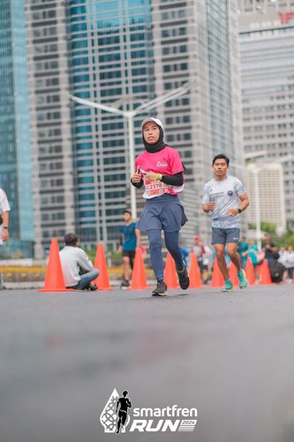 Race photo from Smartfren Run 2024