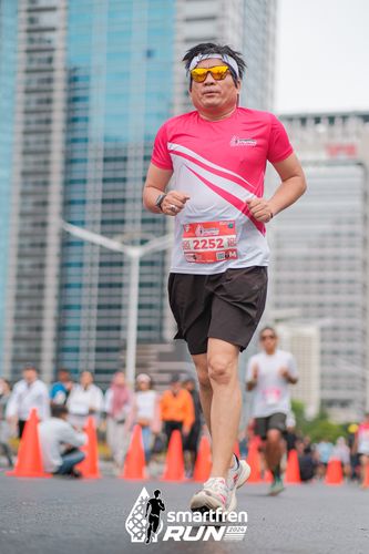 Race photo from Smartfren Run 2024