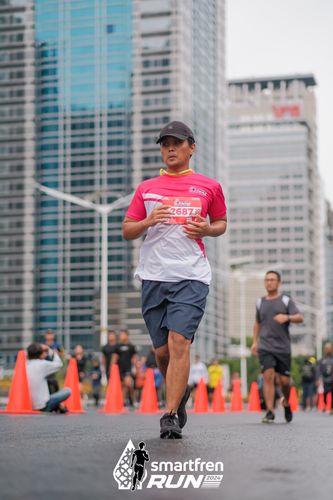 Race photo from Smartfren Run 2024