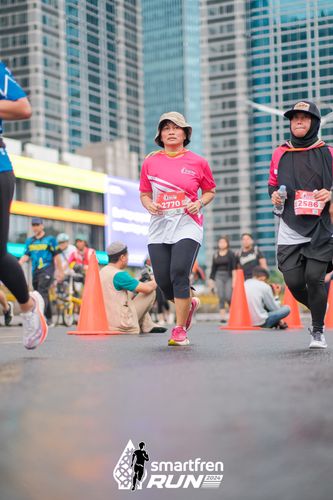 Race photo from Smartfren Run 2024