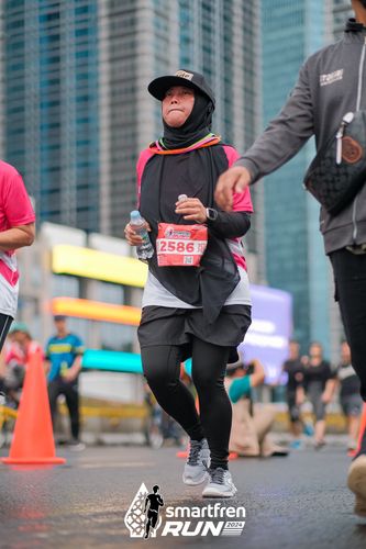 Race photo from Smartfren Run 2024