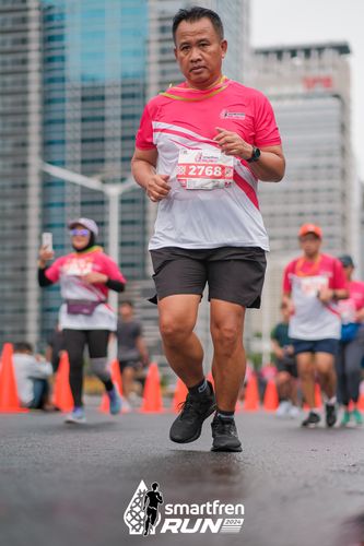 Race photo from Smartfren Run 2024