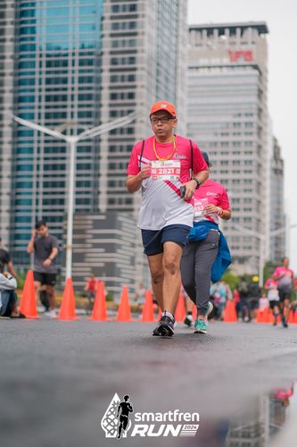 Race photo from Smartfren Run 2024