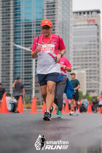 Race photo from Smartfren Run 2024
