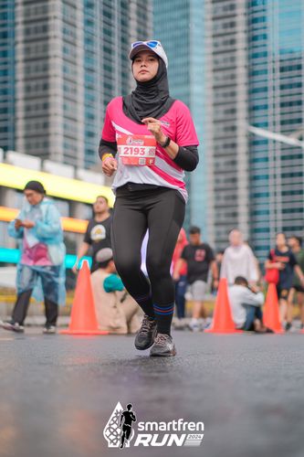 Race photo from Smartfren Run 2024