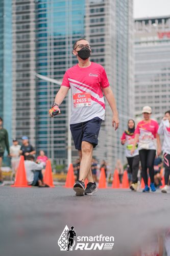 Race photo from Smartfren Run 2024