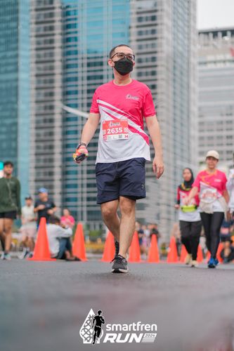Race photo from Smartfren Run 2024