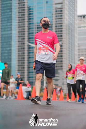Race photo from Smartfren Run 2024