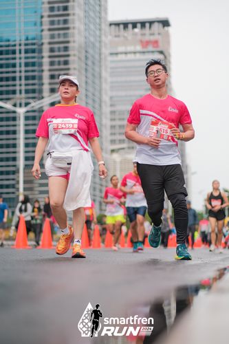 Race photo from Smartfren Run 2024