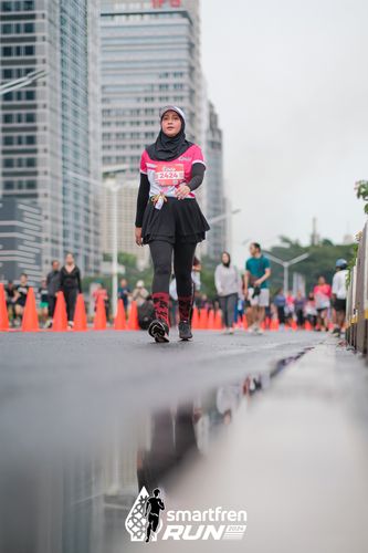 Race photo from Smartfren Run 2024