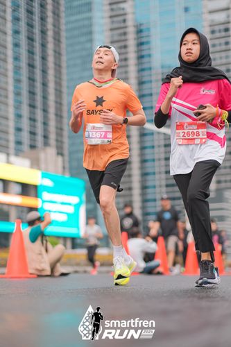 Race photo from Smartfren Run 2024