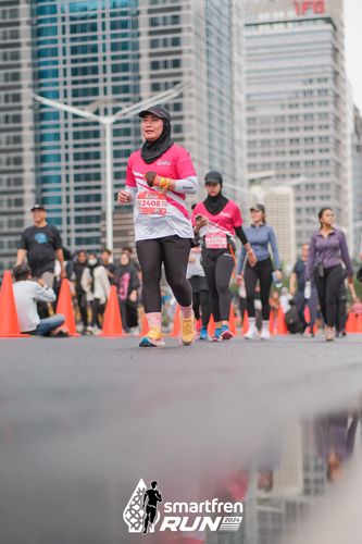 Race photo from Smartfren Run 2024