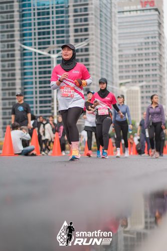 Race photo from Smartfren Run 2024